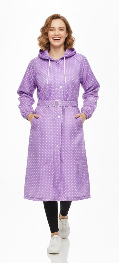 Ladies Polka Dot Raincoat