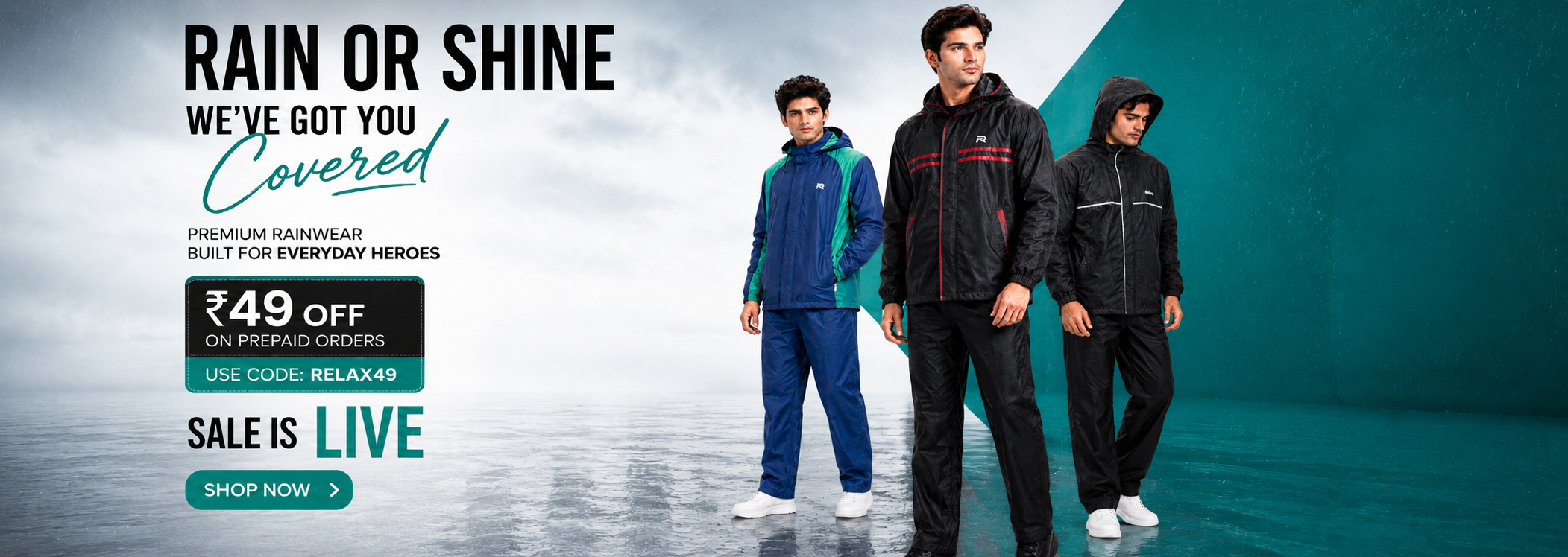 Rain or Shine — Relax Rainwear Premium Raincoats Sale